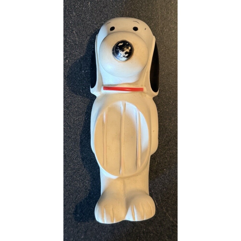 Vintage 1950'S Avon Snoopy Dog Soap Dish Peanuts Floating Rubber Bath 7 1/4"